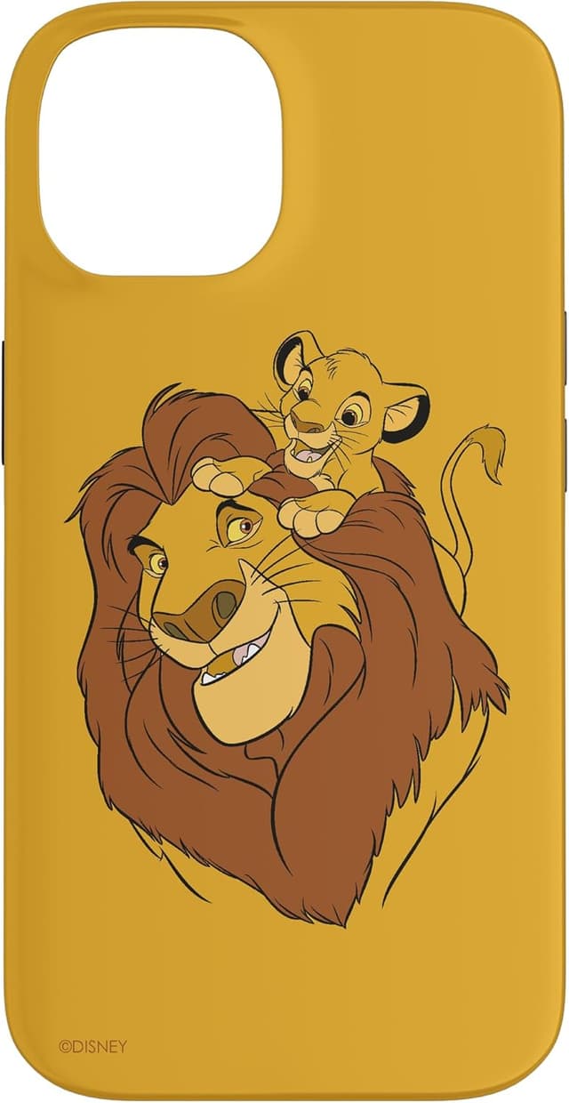 Detalle de Custodia iPhone 14 Il Re Leone Simba e Mufasa