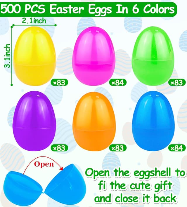 Thumbnail 1 de TURNMEON Easter Eggs Bulk 3.1 Inch