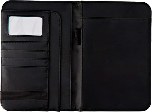 Detalle 2 de Wedo 0585801 Elegance cartella per appunti A5 in finta pelle e nylon, colore nero