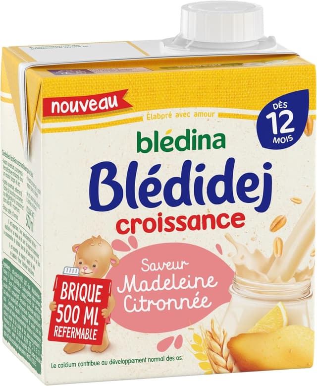 Thumbnail 3 de Blédina Blédidej céréales lactées Madeleine citronné 6 x 500mL 🥣