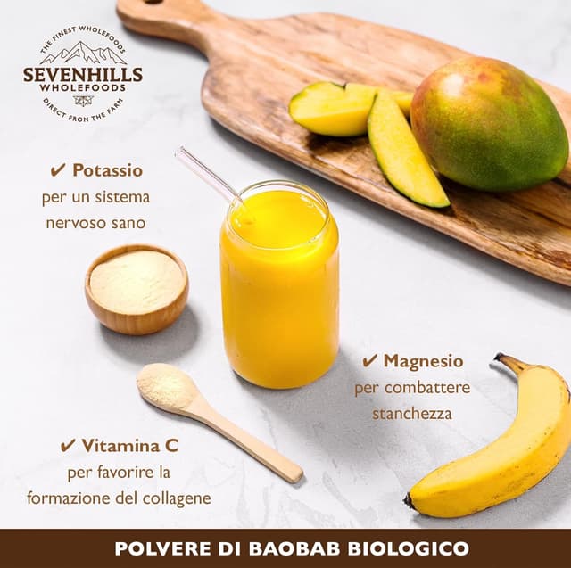 Thumbnail 2 de Sevenhills Wholefoods Baobab Bio 1 kg 🥣