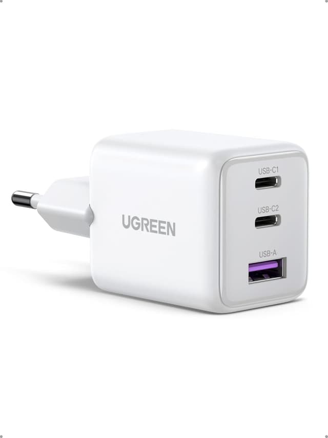 Detalle de UGREEN USB C Ladegerät 30W 3‑Port GaN II