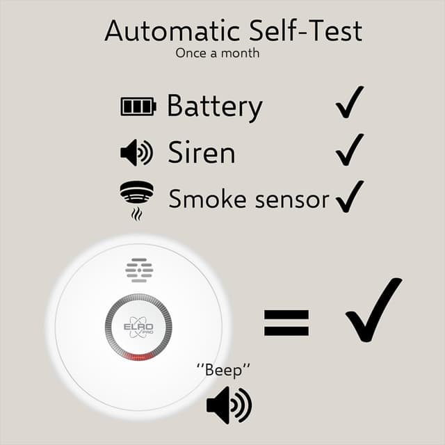 Thumbnail 6 de ELRO PRO PS4910 Rilevatore di fumo con batteria 10 anni