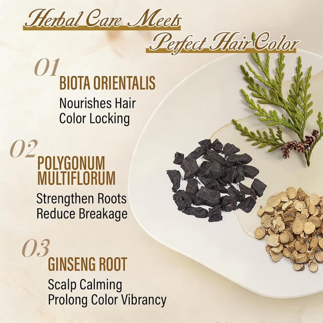 Detalle 2 de Dark Wine Red Hair Dye Shampoo — 100% Gray Coverage Color Shampoo (3-in-1) for Men & Women