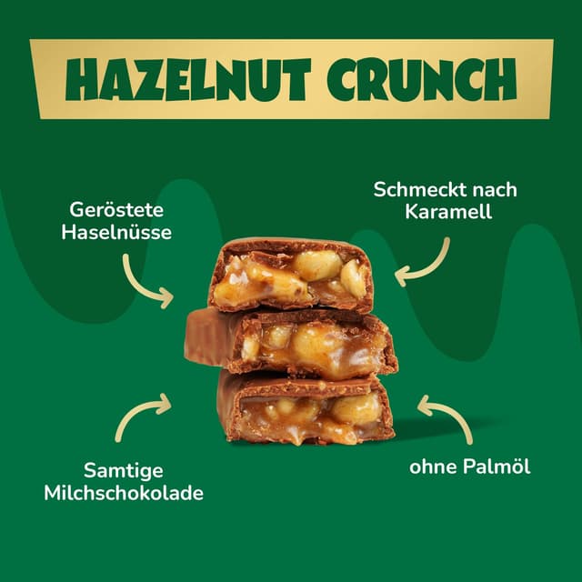 Detalle 2 de ahead Hazelnut Caramel Schokoriegel 12x35g