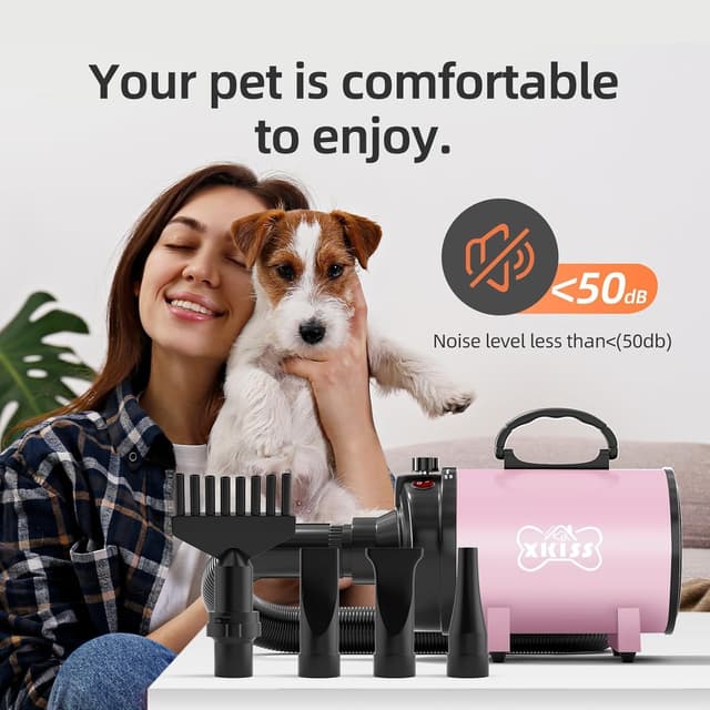 Thumbnail 6 de XKISS Hundfön asciugacapelli cani 3200W rosa