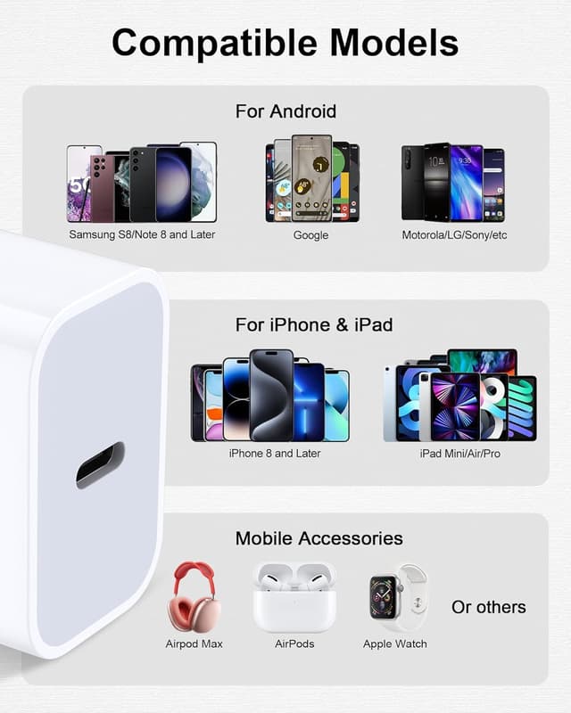 Thumbnail 6 de iPhone 16e 20W USB‑C Charger Block