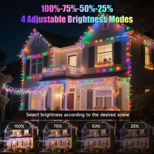 Detalle 2 de Electight Battery Fairy Lights (USB Rechargeable) – 20m, 200 LED Twinkle String Lights with Remote, 8 Modes & Timer, IP44 Waterproof