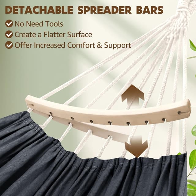 Detalle de Chihee Baumwoll-Hängematte bis 300 kg