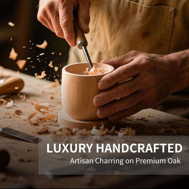 Thumbnail 2 de Wooden Whiskey Glasses 2 Pack 🥃