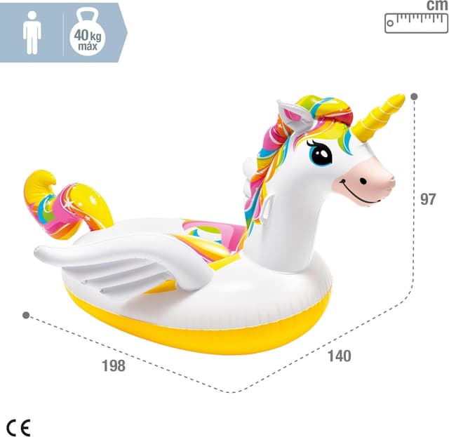 Thumbnail 3 de Intex 57561NP Aufblasbares Reittier Einhorn