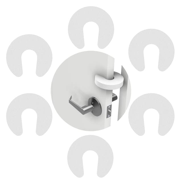 Detalle de Gadgetto Kindersicherung Tür (6 Stück) – Türstopper aus Schaumstoff gegen Fingerklemmen