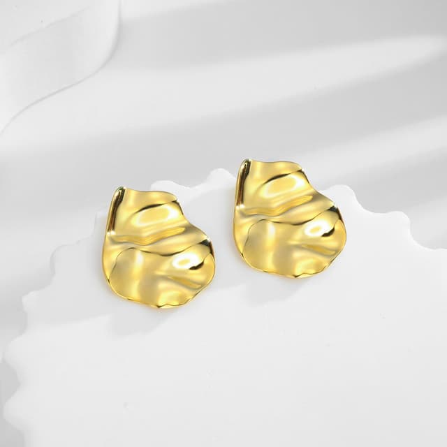 Thumbnail 2 de LILIE&WHITE Orecchini Dorati Irregolari