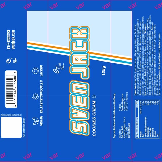 Thumbnail 6 de SvenJack Oat Bar 24 x 125 g barre d'avoine đȘ