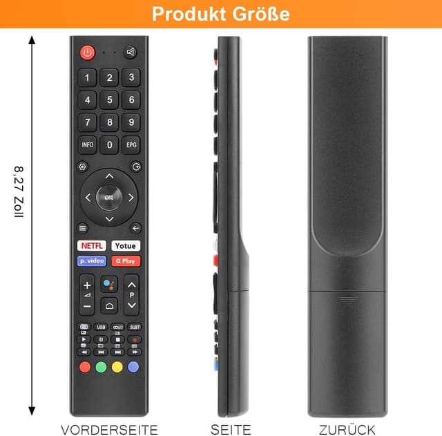 Thumbnail 6 de Gvirtue Ersatz-Fernbedienung für Changhong UHD TVs (u. a. U43H7A, U43H7S, U55H7S) – ohne Programmierung