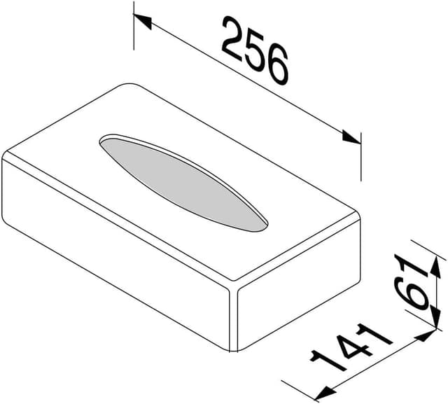 Detalle 1 de Geesa Boîte à mouchoirs chromée 6 cm
