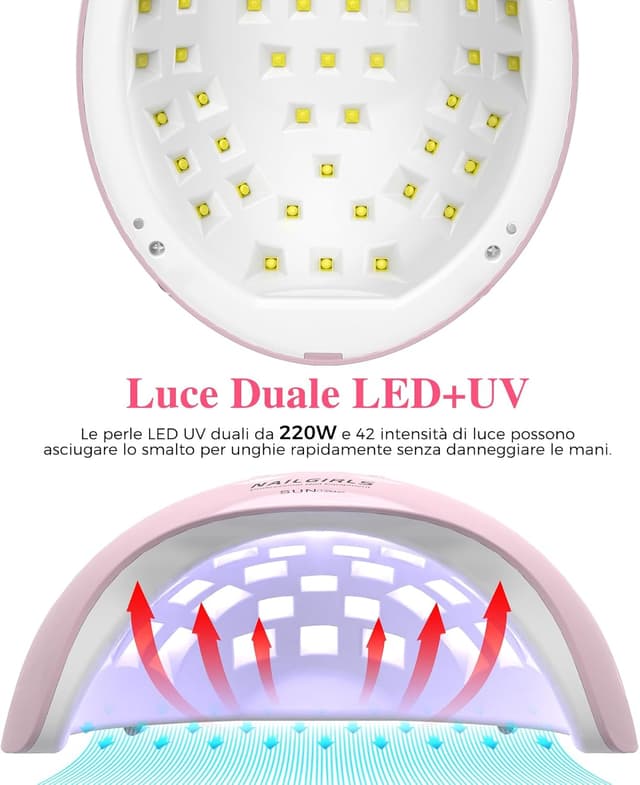 Detalle de NAILGIRLS Lampada UV 220W per unghie