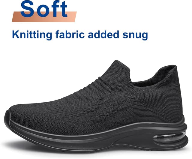 Detalle 2 de Womens Slip On Trainers Breathable Walking Shoes