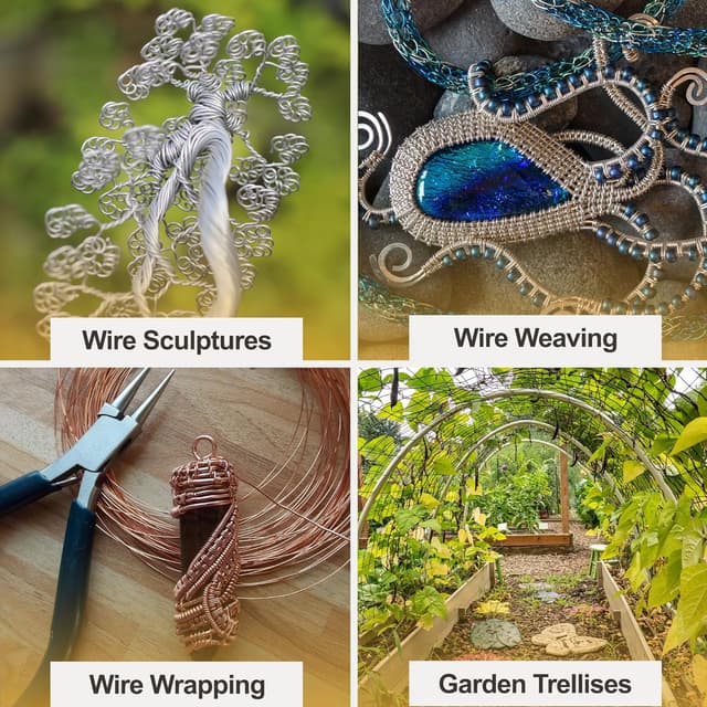 Thumbnail 4 de Mandala Crafts 10 Gauge Anodized Aluminum Wire 120 FT