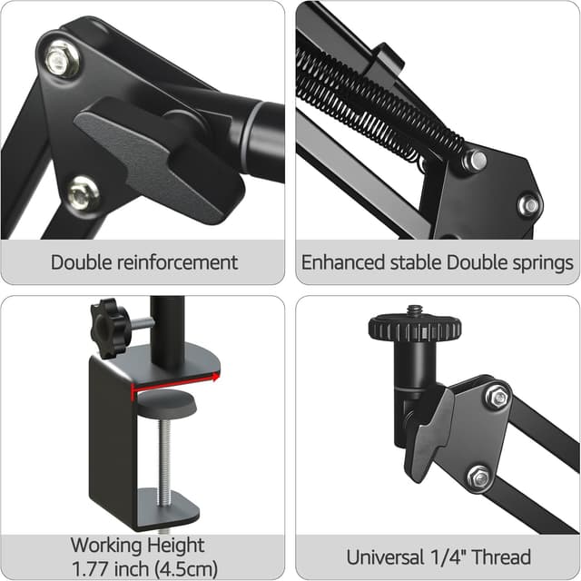 Detalle 2 de FZYGRAVH 10" Ring Light with Overhead Phone Stand