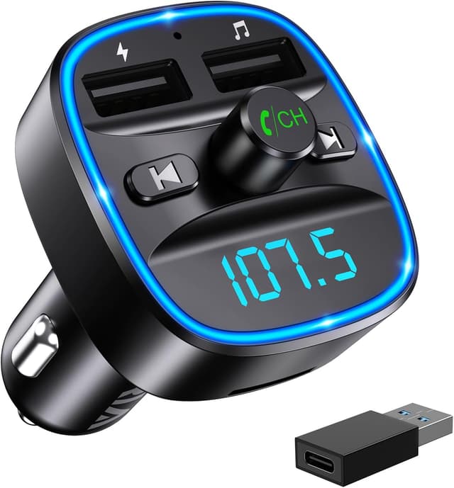 Imagen de ORIA Car Bluetooth Adapter 5.3 FM transmitter en OfertitasTOP
