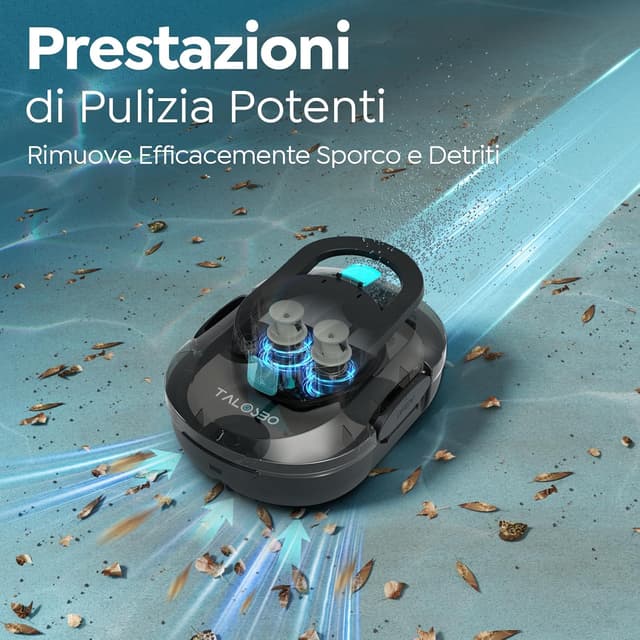 Thumbnail 1 de TALOSBO Robot Piscina Senza Fili 80 Min