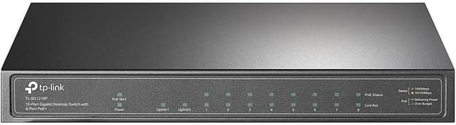 Detalle 2 de TP-Link TL-SG1008MP 8-Port Gigabit PoE Switch (8 PoE+ ports, 126W) with Plug-and-Play