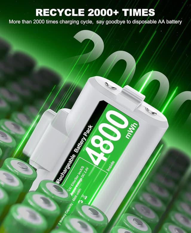 Detalle de Xbox Rechargeable Battery Pack 4800mWh