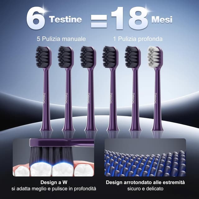 Detalle de Spazzolino sonico 40000VPM viola