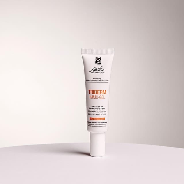 Detalle 2 de BioNike Triderm Immugel: trattamento dermoprotettivo lenitivo per irritazione localizzata, azione antivirale e antifiammatoria, 30 ml