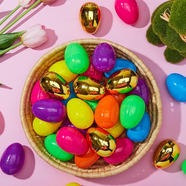 Thumbnail 6 de JOYIN 50PCS Plastic Easter Eggs