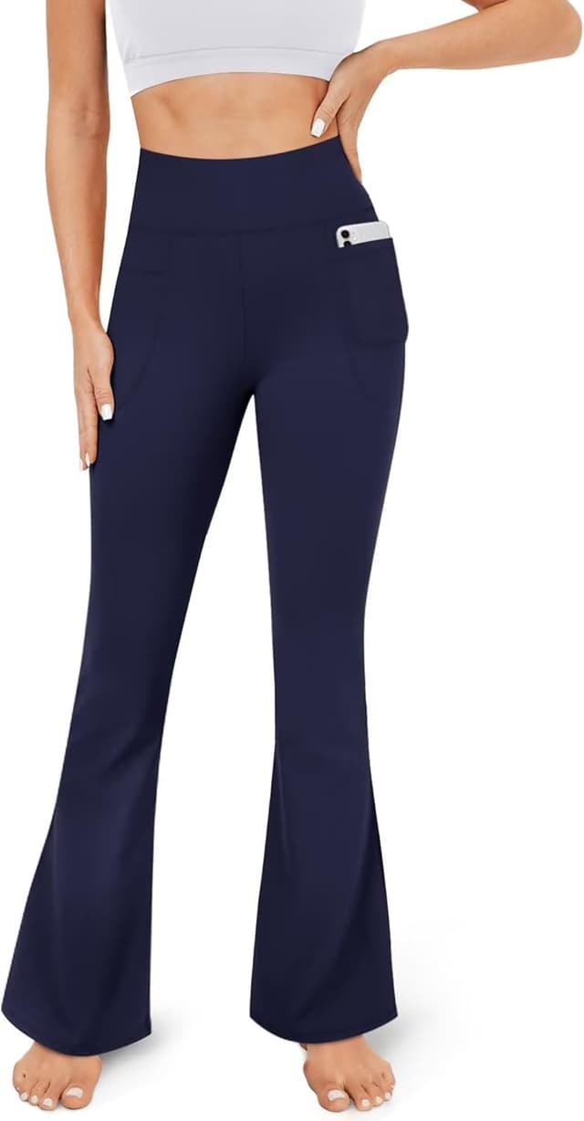 Thumbnail 6 de TNNZEET Flared High‑Waisted Yoga Leggings with Pockets