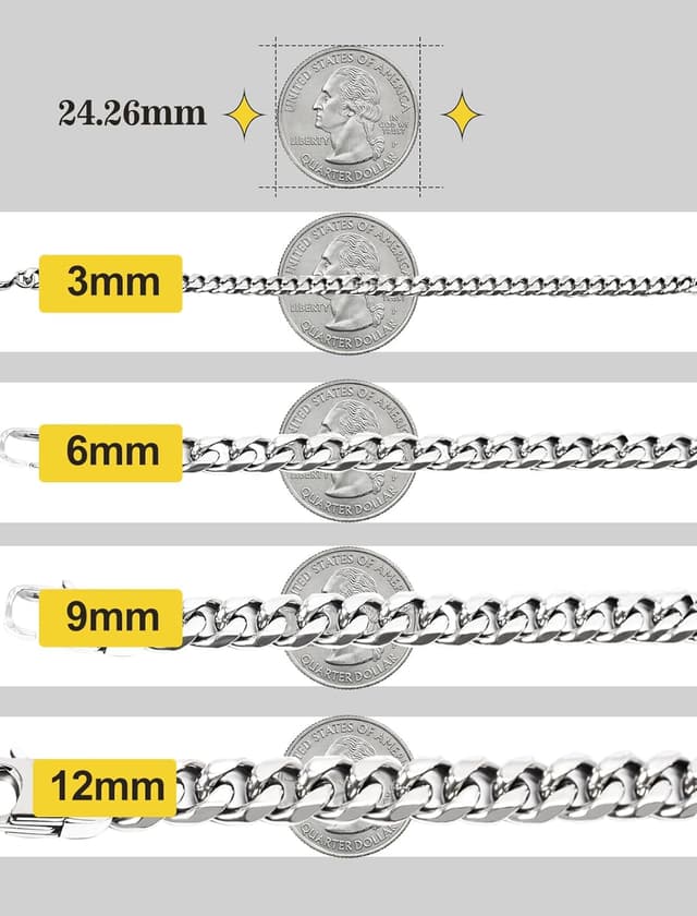 Thumbnail 6 de Inscca Herren Halskette 316L, 70 cm