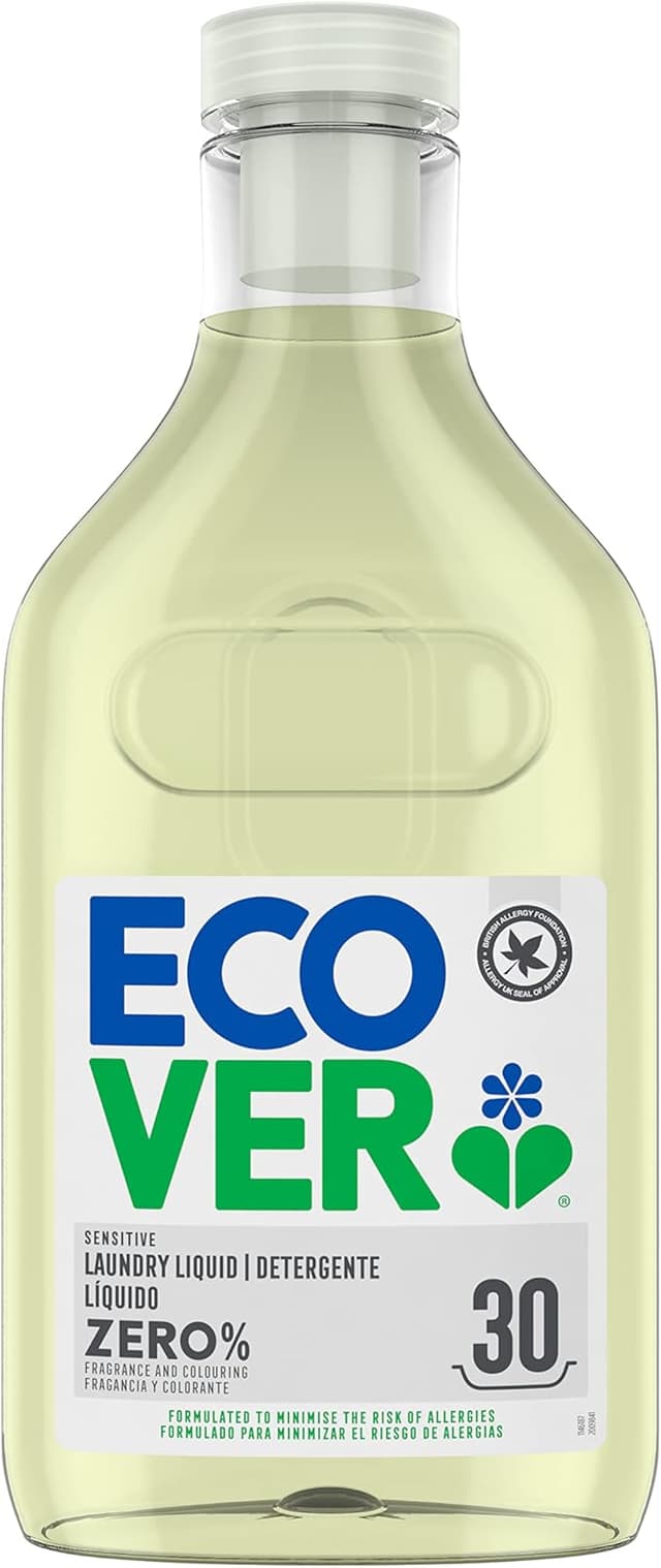 Detalle de Ecover ZERO Detergente ecológico para lavadora 🌱 1.5L