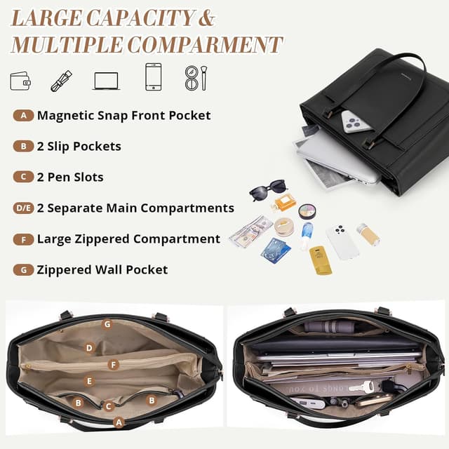 Detalle 2 de RAINSMORE Handtasche Damen 35x14x29 cm