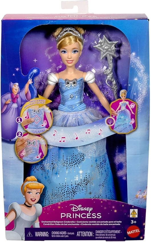 Thumbnail 5 de Mattel JBF94 Cenicienta con vestido de baile y varita