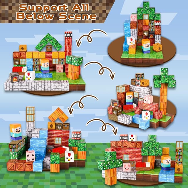 Thumbnail 2 de Goody King 100PCS magnetic building blocks set 🧩