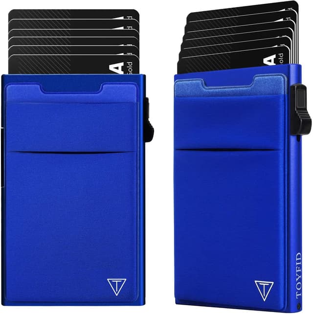 Detalle 2 de TOYFID Minimalistische Brieftasche Kartenetui mit Münzfach