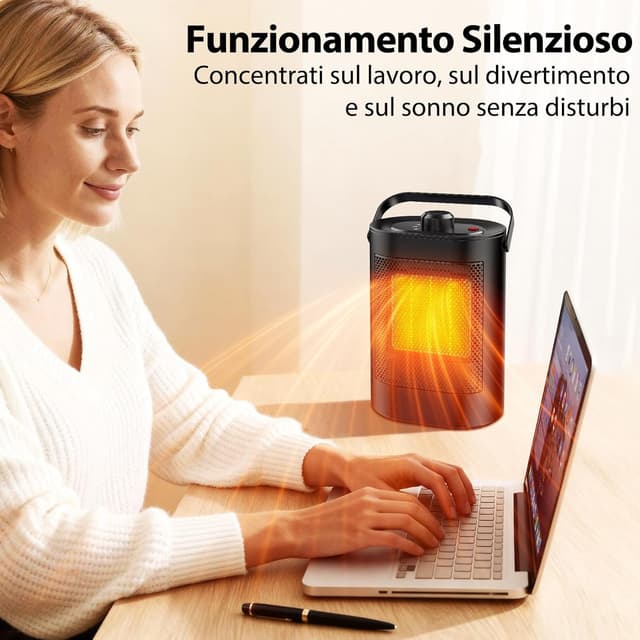 Thumbnail 6 de YOOKESEN Stufetta elettrica 1500W PTC