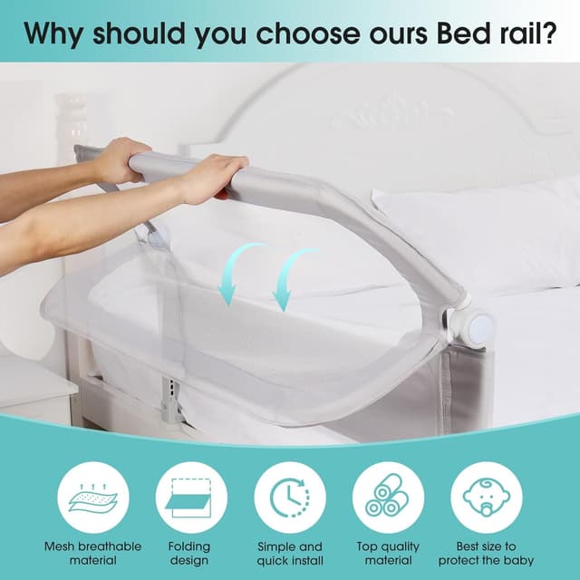 Thumbnail 2 de NUTIKAS 47" Bed Rail for Toddlers