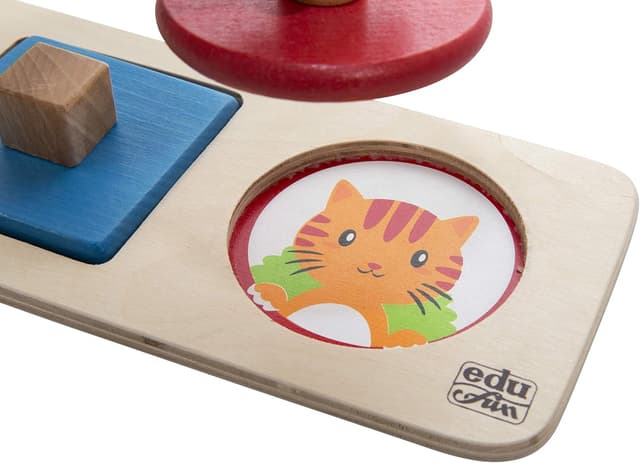 Detalle de BSM Montessori encastre 3 formes en bois