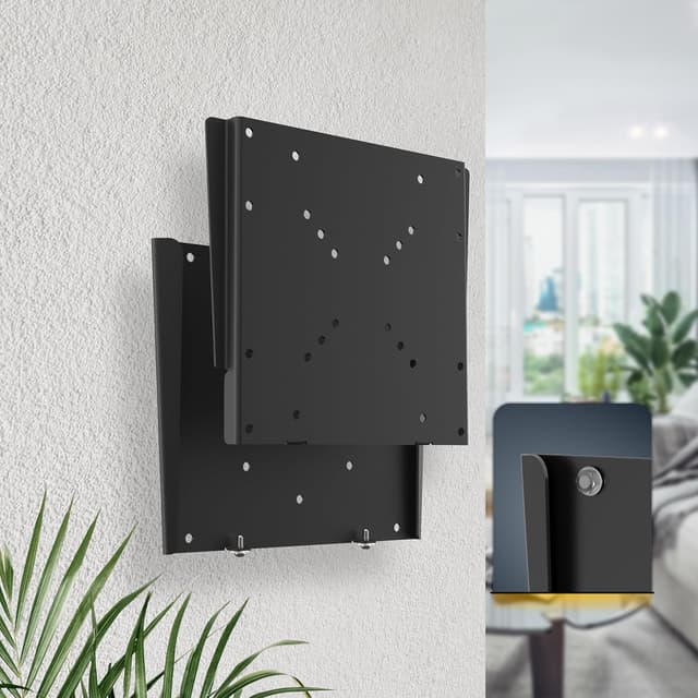 Detalle de RICOO Support mural écran PC F0522 Fixe Ultra-Slim pour écrans 15 à 32" (38 à 81 cm) VESA 50x50 à 200x200, 14 mm