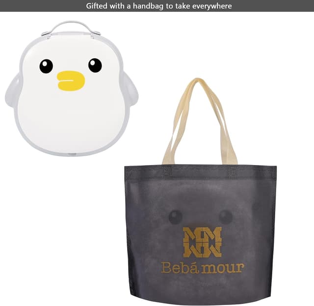 Detalle 2 de Bebamour Portable Baby Potty Training Toilet Seat (Penguins) for Travel