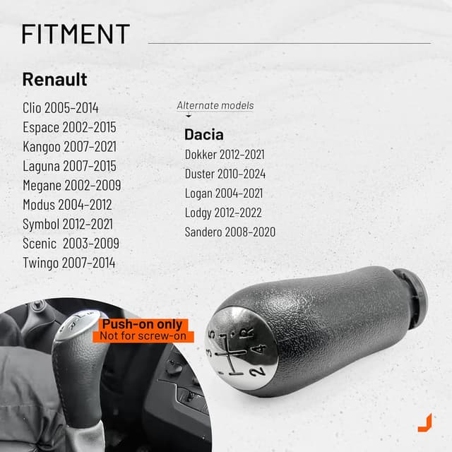 Thumbnail 1 de Clickn&Fit 5‑Speed Gear Shift Knob