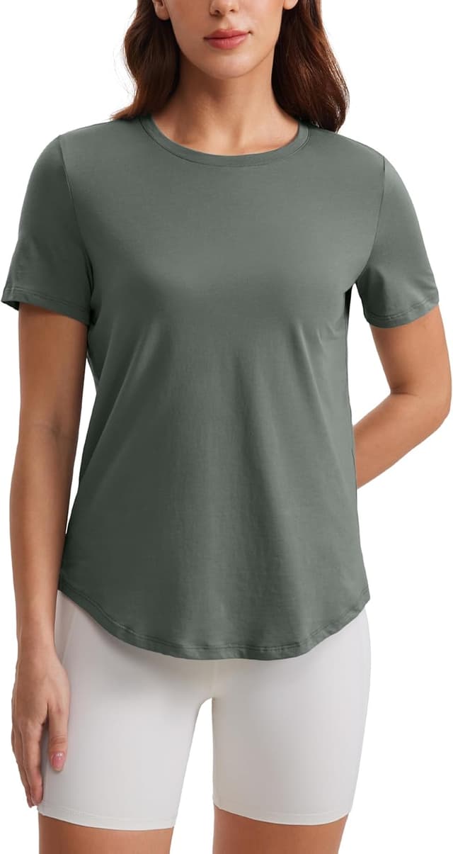 Thumbnail 6 de CRZ YOGA chemise à manches courtes en coton Pima pour femmes, coupe ample