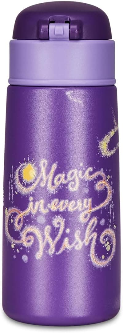 Detalle 1 de WISH Thermosflasche für Kinder mit Strohhalm, Edelstahl, BPA-frei – 460 ml