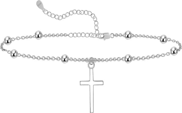 Thumbnail 6 de CHIC & ARTSY Damen Fußkettchen Armband aus 925 Sterling Silber – verstellbar, Geschenkbox