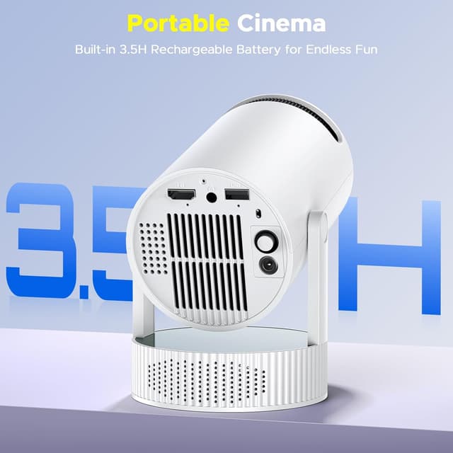 Detalle 2 de HOTPEAK Mini Projector 4K with WiFi and Bluetooth 🎥