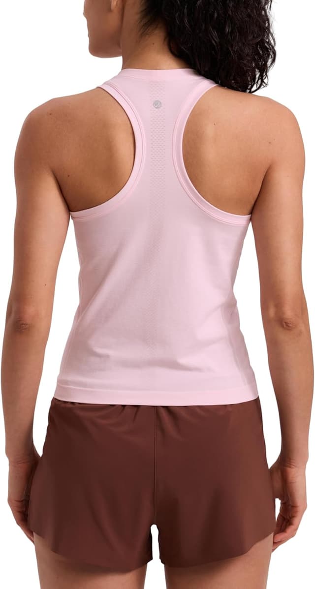 Detalle de CRZ YOGA Women’s Seamless Racerback Tank Tops for Training, Running & Gym