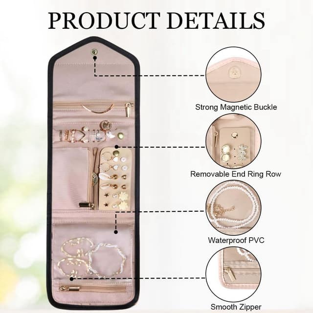 Detalle 2 de Aucuu Portáti Bolsa de Joyas 16x14 cm